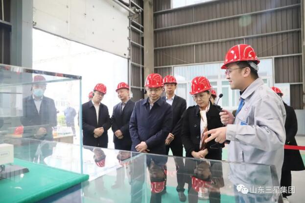 濱州市政協(xié)副主席、市工商聯(lián)主席侯學(xué)峰一行來山東三星集團調(diào)研